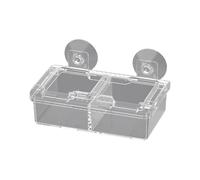 Kfwfuaee Bowl Reptiles Feeding Feeders Verme Live Fodders Container Water Dish Ledges Suction Cup Gift Worms