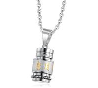 [Kfwfuaee] Buddhist 6 Words Mantus Necklace Adjustable Length Clavicle Chain Stainless Steel Unisex Neck Chain Religious Jewelry