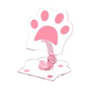 Kfwfuaee Cat Paws Phone Holder Adjustable Thick Base Acrylic Stand Calculate Friendly Designs for Desk Use Videos Calls Videos Recording Phone Assembly