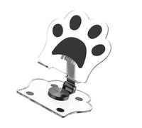 Kfwfuaee Cat Paws Phone Holder Adjustable Thick Base Acrylic Stand Calculate Friendly Designs for Desk Use Videos Calls Videos Recording Phone Assembly