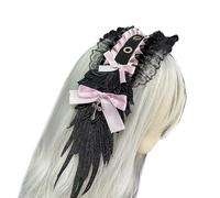 [Kfwfuaee] Comfortable hair accessories party hair ornaments add charm to the texture of the outfit fabric, suitable for different occasions Gothic headband
