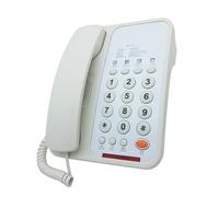 Kfwfuaee Corded Telephone Basic Landline Phone For Seniors Analog Home Phone With Redial Corded Small Desk Guest Room Telephone