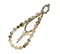 Kfwfuaee Decorative Elegant Mobile Phone Strap Multi-Purpose Mobile Phone Decoration Future Looking Pearl Cord for Smartphones Travel Use Plastic Chain Accessories