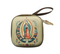 Kfwfuaee Double Face Prayer Rosary Container Square Plastic Storage Bag Practical Religious Jewellery Organisers for Travel Messenger Rosary Bag Travel Square Cartoon