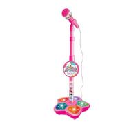 Kfwfuaee Easy to Use Childrens Microphone with Stand Simple Button Controls for Singing Music Learning and Creative Play Light Up Microphone