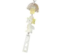 [Kfwfuaee] Elegant rabbit inspired starry sky heartphone pendant is sturdy with sturdy acrylic beads for teen girls fashion accessories