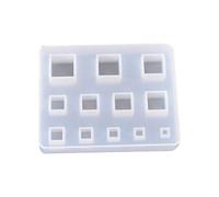 Kfwfuaee Fashion Jewelry Resin Casting Mold Earring Pendant Silicone Mold Round Epoxy Mold Easy Release Handmade Earrings Pendant Silicone UV Resin Craft Mold, フリーサイズ, As described, No Gemstone