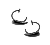 [Kfwfuaee] Halloween Fake Piercing Jewelry Stainless Steel Heavy Duty Fat Fang Fat Rings Non Piercing Jewelry for Fashion Lover, One Size, As stated in the description