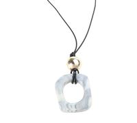 [Kfwfuaee] Imitation Camel Bone Pendant Necklace Elegant Hollow Pendant Jewelry Sweater Chain