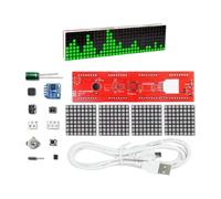Kfwfuaee LED Rhythm Syncs Light Welding Project Kits with Sound Reactive Display and Digital Clock Function, Friendly Electronic Welding Kit