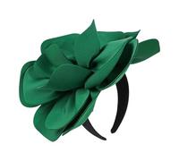 [Kfwfuaee] Luxury Fabric Flower Headband Elegant Evening Party Hair Accessories Exaggerated Wig Stage Performance Hair Decoration Drama Event Headband for Women