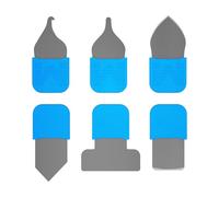 Kfwfuaee Multi-purpose metal spudger opening set of 6 thin blades suitable for repairing the smartphone screen and internal component access