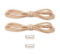 Kfwfuaee Nylon elastic band, the laces are not with metal rings for quick wear, suitable for daily commuting fitness and outdoor activity, lazy shoe accessories, khaki, One Size