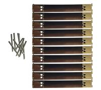 Kfwfuaee Pack of 10 Shrapnel Wallet Accessories, Metal Frame, Spring Clasp, Purse Clasp, Replacement for Craft Enthusiasts, Silver Metal Frame, 12 cm, Eine Größe