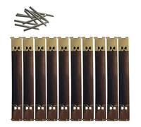 Kfwfuaee Pack of 10 Shrapnel Wallet Accessories, Metal Frame, Spring Clasp, Purse Clasp, Replacement for Craft Enthusiasts, Silver Metal Frame, 11 cm, Eine Größe