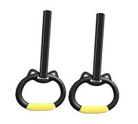 Kfwfuaee Pack of 2 Durability Gymnastics Rings Pull On The Grip Rings With Adjustable Straps For Stretching Exercises