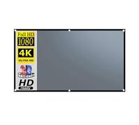 Kfwfuaee Projector Screen Made of Metal Portable Foldable Frame for Home Cinemas Outdoor Anti Light Coating Easy Storage Projector Screen with Metal Opt Coating