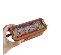 Kfwfuaee Retro Styles Sealable Metal Tin for Wedding Candy Storage Rustics Decorative Box with Secure Latches Designs with Latches Sweets Storage