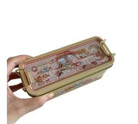 Kfwfuaee Retro Styles Sealable Metal Tin for Wedding Candy Storage Rustics Decorative Box with Secure Latches Designs with Latches Sweets Storage