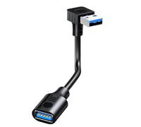 Kfwfuaee Right Angled Male to Female Stright Head Data Cable USB3.0 5Gbps Transfer Rate Compact Design for Tight Space Data Transfer Wire