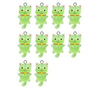 [Kfwfuaee] Set of 10 Adorable Pendant Accessories Creative Cat Themed Charms for Artistic Jewelry Design and Craft