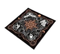 Kfwfuaee Square Gottesdadegändere Bird Moon Pattern Astrology Tablecloth Tarots Table Cloth Witchcraft Supplies Supplies