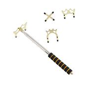Kfwfuaee Stainless Steel Retractable Pool Cue Bridge Adjustable Cue Tool for Flexible Playing Styles Brass for Cues