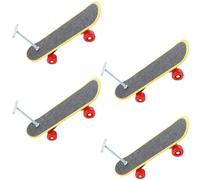 Kfwfuaee Tiny Pet Skateboard Set 4PCS Bird Training Props For Parrots Reptiles Interactive Exercise Toy Safe Entertainment Bird Scooter Toy