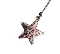[Kfwfuaee] Trendy Silver Necklace and Leopard Solid Alloy Resin Resin Love Heart Pendant Portable Long Chain Design for Women and Men