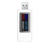 Kfwfuaee USB Power Meter USB Multimeter With Durability ABS And Data Capabilities Voltages Current Detectors