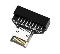 Kfwfuaee Vertical USB3.0 19Pin 20Pin Header Converter USB C Motherboard Adapter For TypeE Key A