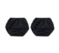 [Kfwfuaee] Washable Matching Briefs for Adult Leaks Reusable Underwear Waterproof Diaper Cover Men Women 2 Pack Pants, Black, M
