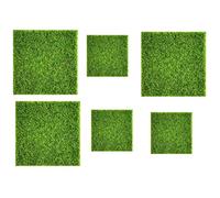 KFXYSM Artificial Grass Outdoor,Fake Grass 6 Pieces Of Artificial Turf, Miniature Garden Decoration Floor 15X15cm / 30X30cm