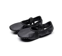 KFXYSM Ballet Shoes for Girls, Ballet Shoes 2 Pairs Dancer Girls Point Shoes For Ballet Kids Dance Practice Slippers Professional Canvas Yoga Ballet Latin Shoes For Girls(Black,32)