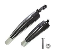 KFXYSM Bike Mudguards, Mud Guards 2pcs Bicycle Fenders Splash Fender Guard Set Mountain Bike Rear Front Mudguard Cycling Riding Accessories For 20/22/24/26 Inch(Black grey)