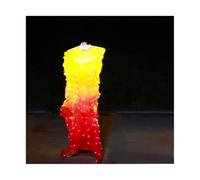 KFXYSM Fan Veils Silk,Dance Silk Long Fans Belly Dance Accessories Silk Fan Veil With 180cm Long Red And Yellow Practice And Stage Performance(Right hand-1piece)