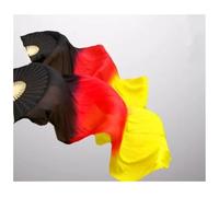 KFXYSM Fan Veils Silk,Dance Silk Long Fans Children Women 1 Pair Silk Long Belly Dance Fan Veils Elegant Gradient Color 120cm 150cm 180cm(As picture-23,150cm)