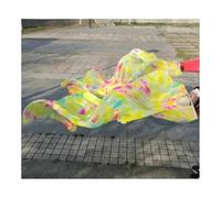 KFXYSM Fan Veils Silk,Dance Silk Long Fans Tie-dyed Belly Dance Fan Veils For Women/Girls 180cm Long Real Natural Silk Fans For DancingA Pair(As the picture-03,XL)
