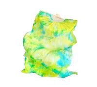KFXYSM Fan Veils Silk,Dance Silk Long Fans Tie-dyed Belly Dance Fan Veils For Women/Girls 180cm Long Real Natural Silk Fans For DancingA Pair(As the picture-12,M)