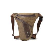 KFXYSM Leg Bag, Hip Bag Men's Thigh Velvet Bag Drop Bag Motorcycle Cycling Shoulder Multi-Function Bag Crossbody Bag Nylon Men's Hip Cradle Waist Bag(Coffee)