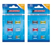 KFZ-Autoteile Express LED status micro low profile car fuses, 5A-30A
