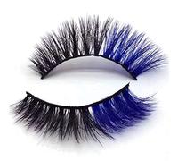 KFZR False Eyelashes Fake Eye Lashes Halloween Makeup Cosplay Colored Eyelashes 1 Pair (XJN17C)