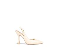 KG Kurt Geiger Womens KG Kurt Geiger Aria2 Sling-Back Heeled Faux-Leather Courts Bone Eur 37 / 4 UK Women
