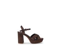 KG Kurt Geiger Women's 'Fleur Platform' Heels in Brown | Size: 4 KG Kurt Geiger Brown 4