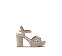 Kg Kurt Geiger 'fleur Platform' Sandals In Gold Gold 7