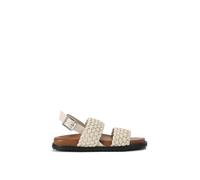Kg Kurt Geiger 'ringer' Leather Sandals In White White 5