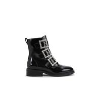 Kg Kurt Geiger 'tisha Ankle' Leather Boots In Black Black