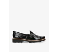 Kg Kurt Geiger Womens Black Melody Patent-leather Loafers Eur 37 / 4 Uk Women