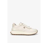 Kg Kurt Geiger Womens Cream Louisa Logo-badge Low-top Faux-leather Trainers Eur 36 / 3 Uk Women