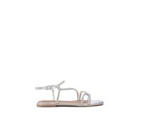 KG Kurt Geiger Women's 'Priya' Flats in Silver | Size: 6 KG Kurt Geiger Silver 6